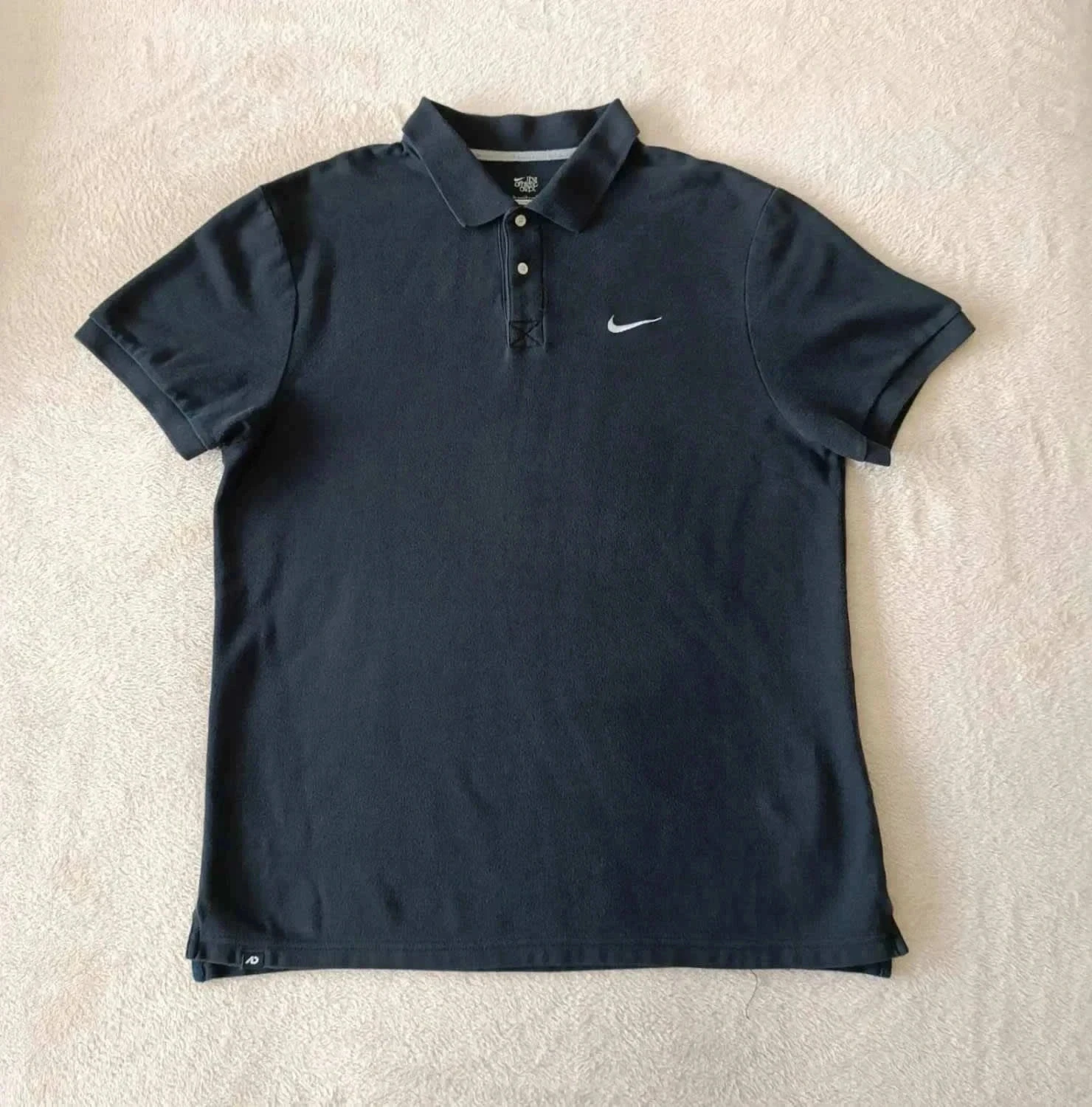 Black Nike XL embroidered white logo polo – photo 2